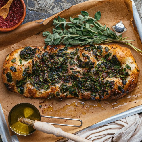 Fresh Zattar and Sumac Foccacia