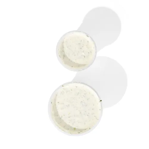 Large Whipped fetta with cucumbers and mint