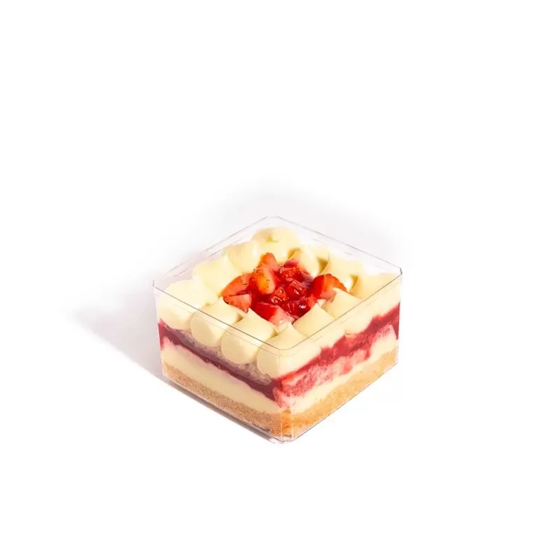 Strwberry Vennila Cake